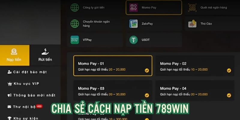 Chia sẻ cách thanh toán đơn giản tại hệ thống789WINN.CLICK